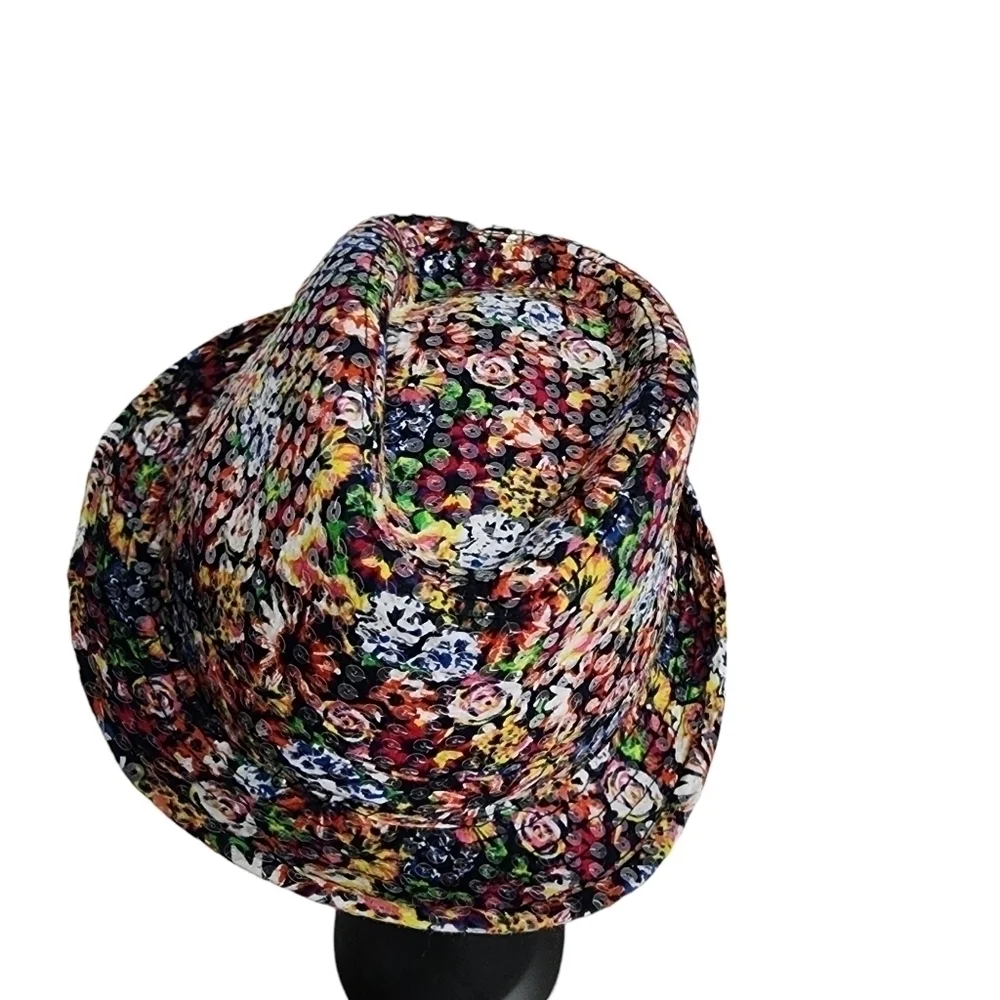 DISNEY KIDS CLEAR SEQUINS FABRIC FEDORA HAT